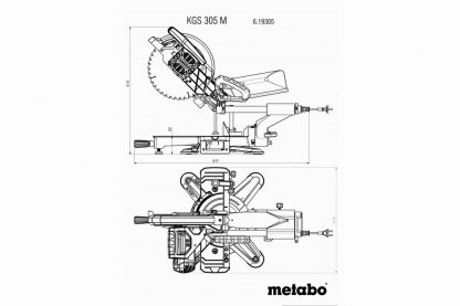 Metabo Kappsäge mit Zugfunktion KGS 305 M (619305000)