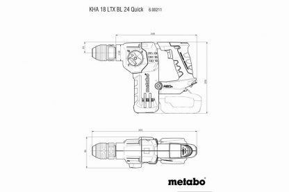 Metabo Akku-Kombihammer KHA 18 LTX BL 24 QUICK Set ISA (600211900)