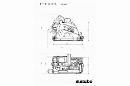 Metabo Akku-Tauchkreissäge KT 18 LTX 66 BL (601866840)