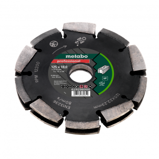Metabo Diamantfrässcheibe 125x18,5x22,23mm Nutfräser