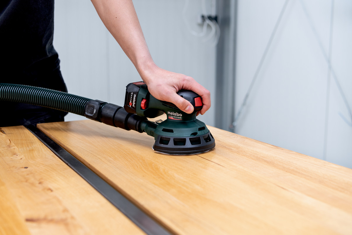 Metabo PowerMaxx SXA 12-125 BL Akku-Exzenterschleifer in metaBOX 215 (602035840) – Bild 4