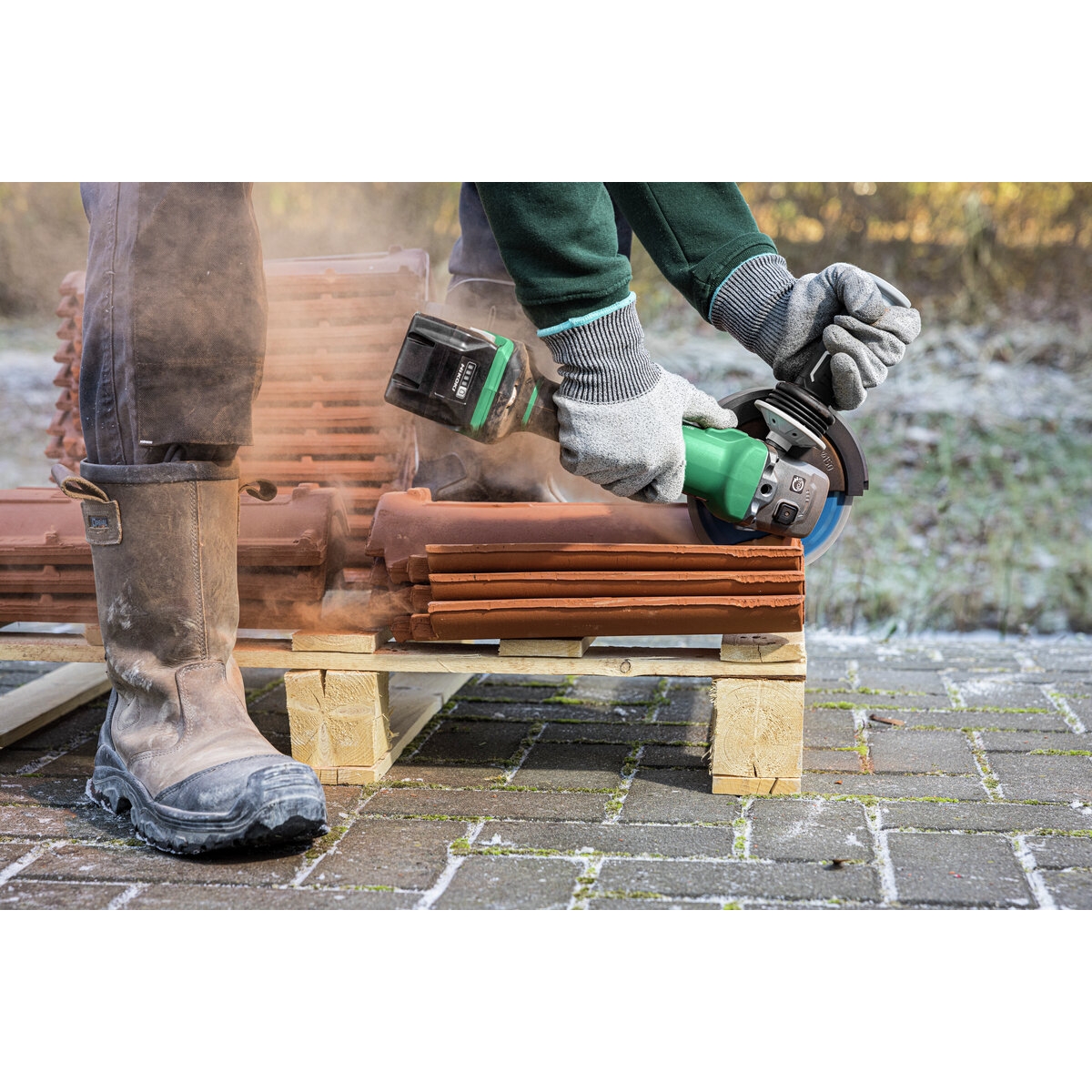 Hikoki Akku-Winkelschleifer G3615DVF W2Z 150mm 36 Volt – Bild 7