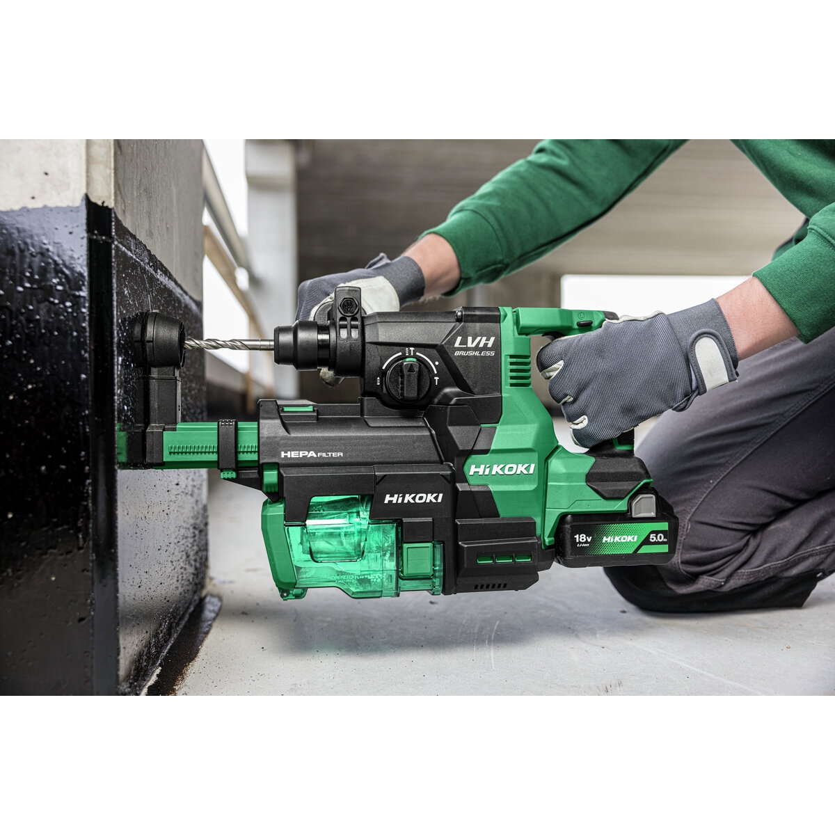 Hikoki DH1826DAW4Z Akku-Bohrhammer SDS-Plus 18V – Bild 5