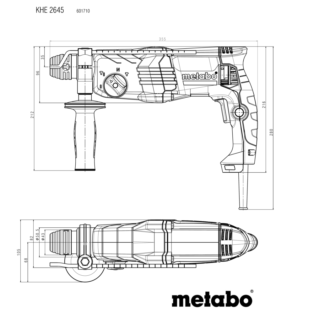 Metabo KHE 2645 Kombihammer (601710500) – Bild 4