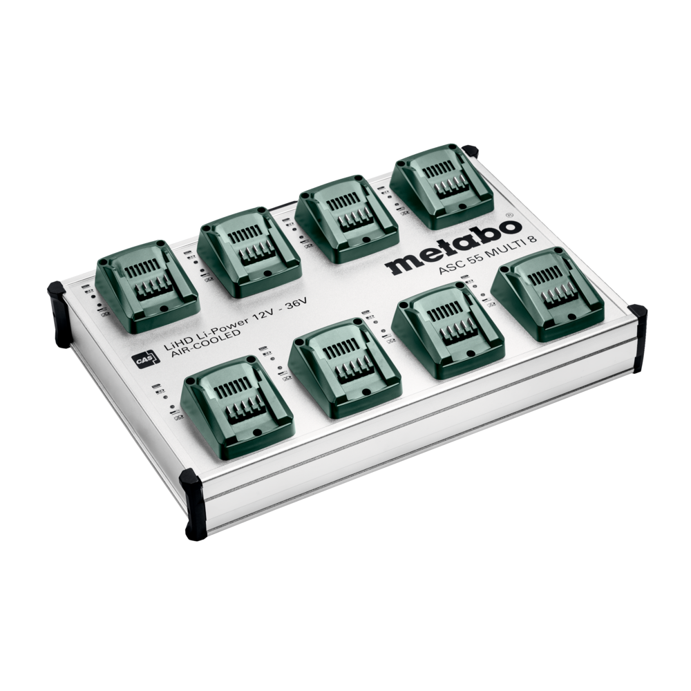 Metabo Schnellladestation ASC 55 MULTI 8, 12-36V Ladestation (627093000)