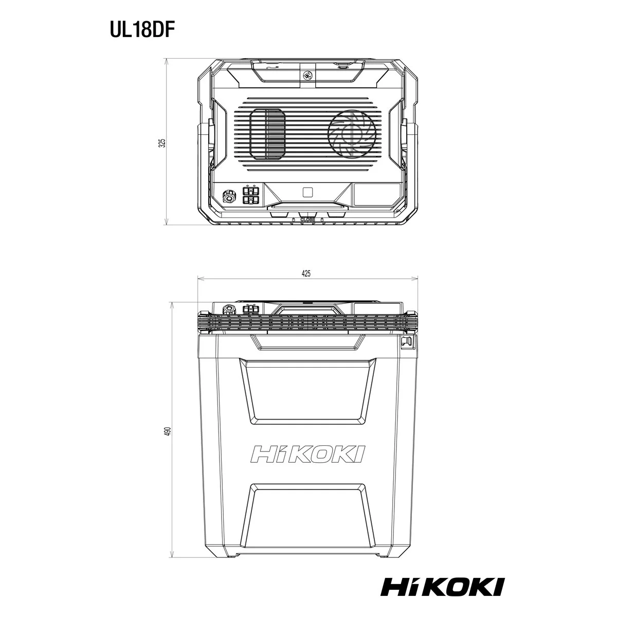 Hikoki Akku-Kühlbox UL18DFW4Z Kühl- und Wärmebox (B-Ware da beschädigte Originalverpackung) – Bild 2