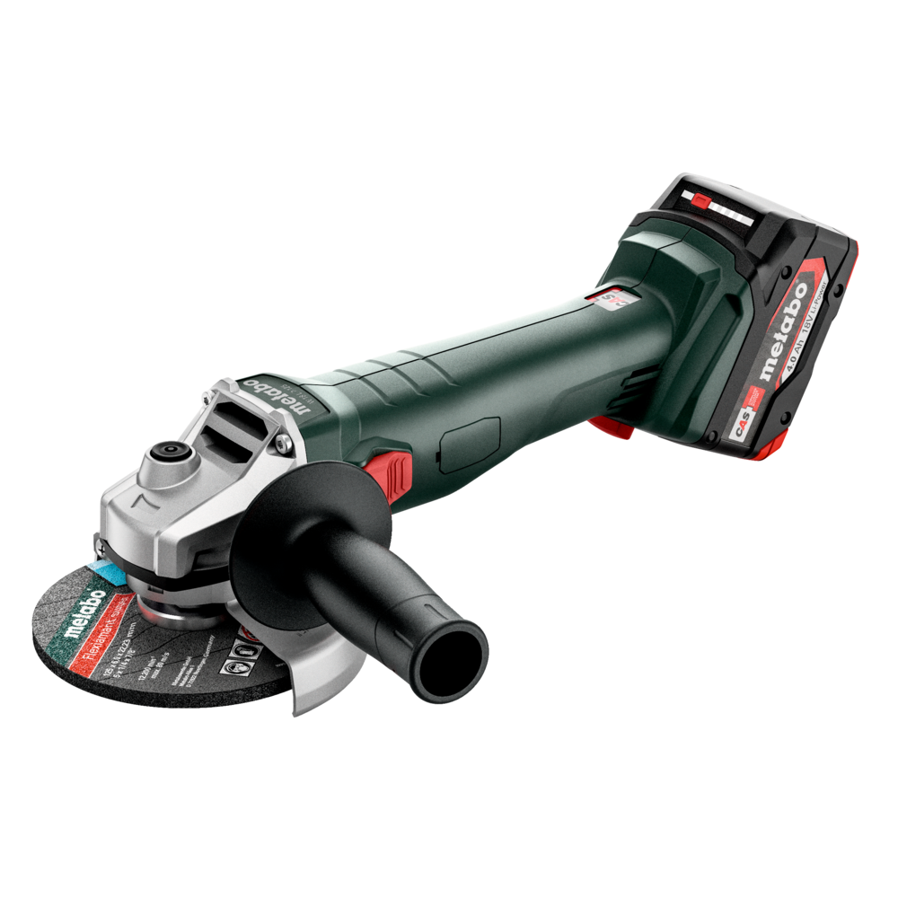 Metabo W 18 7-125 Akku-Winkelschleifer mit 2x 4,0 Ah Akku und Ladegerät (602371510) – Bild 2