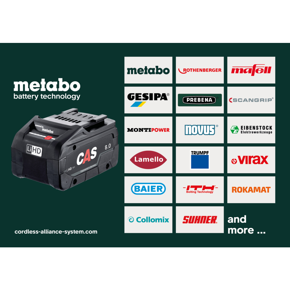 Metabo W 18 LT BL 11-125 Akku-Winkelschleifer (613052850) – Bild 7