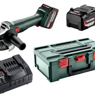 Metabo W 18 7-125 Akku-Winkelschleifer mit 2x 4,0 Ah Akku und Ladegerät (602371510)