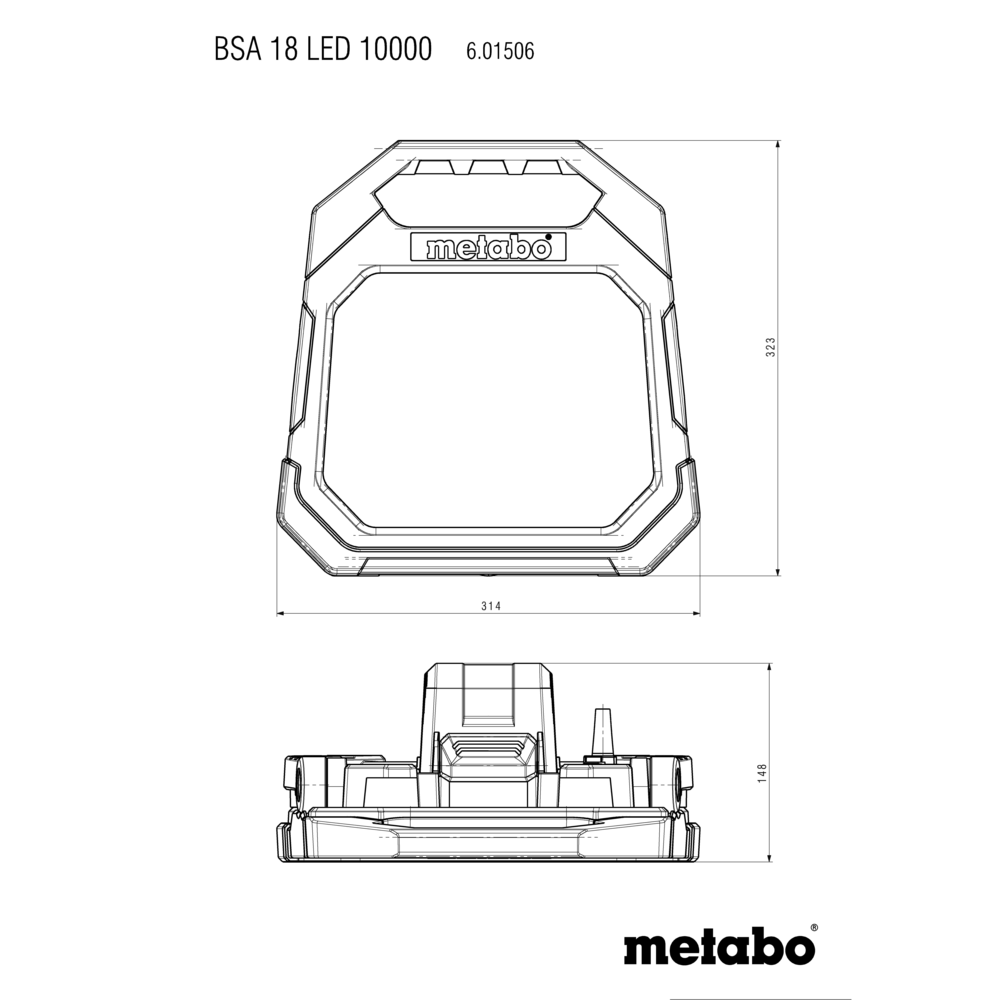 Metabo BSA 18 LED 10000 Akku-Baustrahler (601506850) – Bild 6